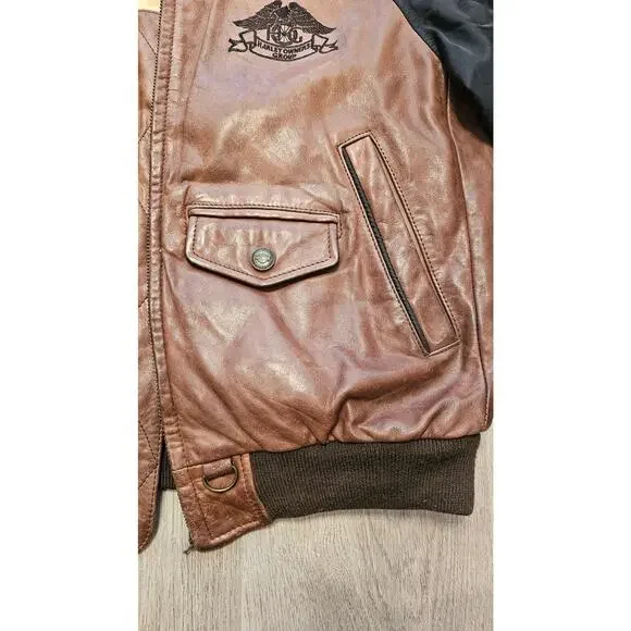 vintage Harley Davidson leather jacket size small